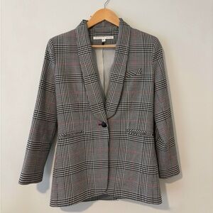 Veronica Beard Black and White Checkered Blazer